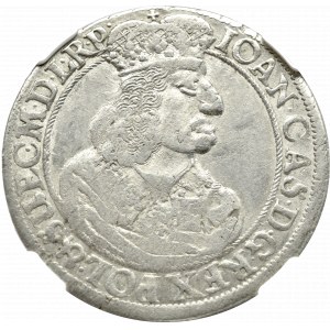 Jan II Kazimierz, Ort 1660, Gdańsk - NGC AU58 