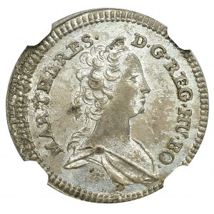 Austria, Maria Teresa, 1 krajcar 1744 Wiedeń - NGC MS64