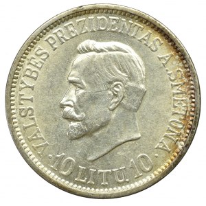 Lithuania, 10 litu 1938