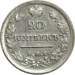 Rosja, Aleksander I, 20 kopiejek 1820 СПБ-ПД 
