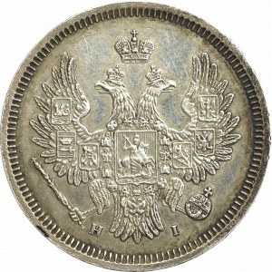 Rosja, Aleksander II, 20 kopiejek 1855 СПБ-HI 