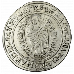 Węgry, Leopold I, 15 krajcarów 1687 NB 
