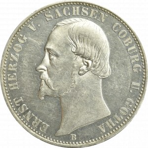 Germany, Saxe-Coburg and Gotha, Ernst II, Vereinsthaler 1869 - silver jubilee