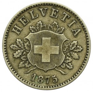 Switzerland, 10 rappen 1875 B very rare