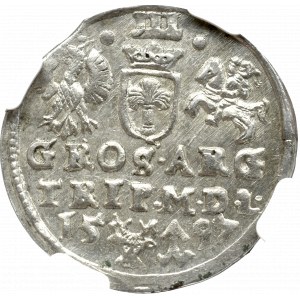 Zygmunt III Waza, Trojak 1597, Wilno - NGC MS62 