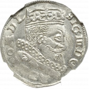 Zygmunt III Waza, Trojak 1598 Lublin - NGC MS62