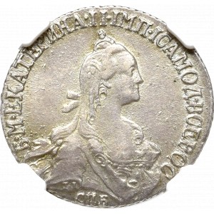 Rosja ,Katarzyna II, 20 kopiejek 1768 СПБ, Petersburg - NGC AU58