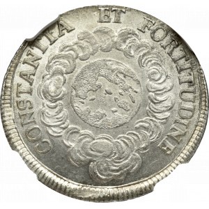 Austria, Karol VI Habsburg 1685-1711-1740, żeton koronacyjny 1711 - NGC MS64