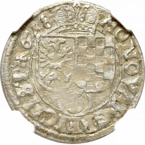 Śląsk, Jan Krystian Brzeski i Jerzy Rudolf Legnicki, 3 krajcary 1618, Złoty Stok - NGC MS63 