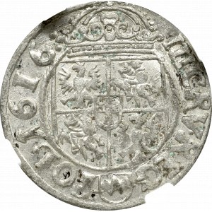 Zygmunt III Waza, 3 krucierze 1616, Kraków - NGC MS61 