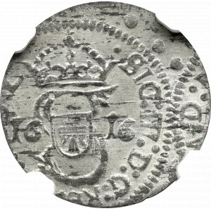 Zygmunt III Waza, Szeląg 1616, Wilno - NGC MS63