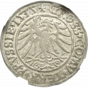 Zygmunt I Stary, Grosz 1535, Toruń - NGC MS62+ 