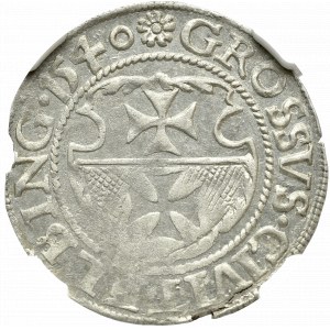 Zygmunt I Stary, Grosz 1540, Elbląg - PRVSSI NGC MS61 