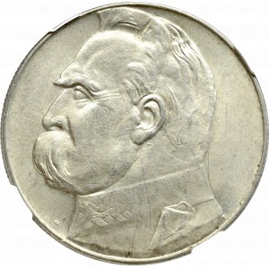 II Rzeczpospolita, 10 złotych 1938, Piłsudski - NGC MS62