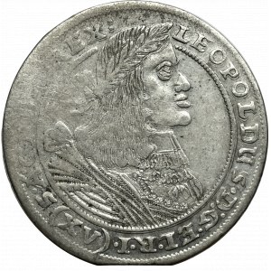 Śląsk, Leopold I, 15 krajcarów 1661 GH, Wrocław