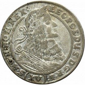 Śląsk, Leopold I, 15 krajcarów 1661 GH, Wrocław 