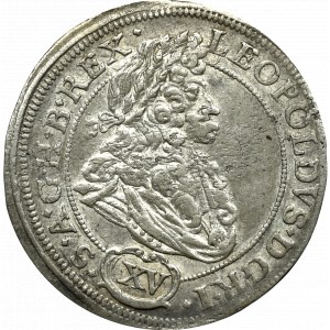 Śląsk, Leopold I, 15 krajcarów 1693 MMW, Wrocław 