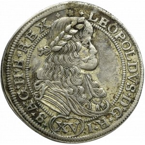 Śląsk, Leopold I, 15 krajcarów 1675 SHS, Wrocław