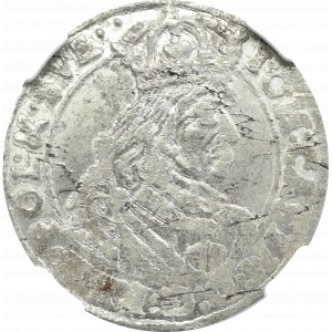 Jan II Kazimierz, Szóstak 1661, Bydgoszcz - NGC MS61 