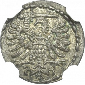 Zygmunt III Waza, Denar 1590, Gdańsk - NGC AU58