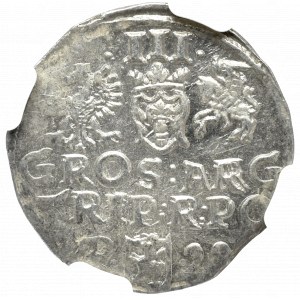 Zygmunt III Waza, Trojak 1599 Poznań - nieopisany SG/IG NGC MS63
