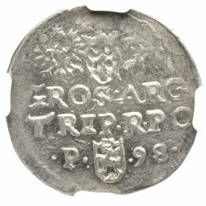 Zygmunt III Waza, Trojak 1598 Poznań - NGC MS61