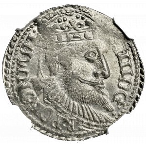Zygmunt III Waza, Trojak 1599 Olkusz - G••-•R NGC MS64
