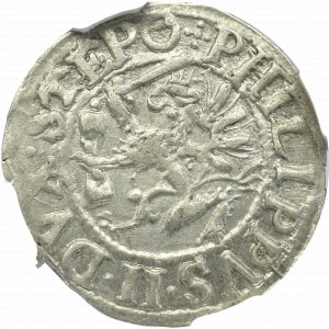 Pomorze, Filip II , Grosz 1615, Szczecin - NGC AU58 