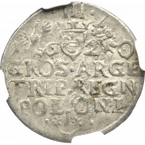 Zygmunt III Waza, Trojak 1620, Kraków - NGC MS62