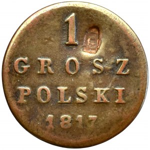 Królestwo Kongresowe, 1 grosz polski 1817 - dodatkowa punca