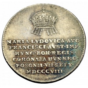Austria, Maria Ludovica, Coronation jeton 1808