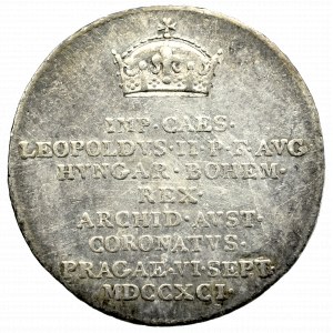 Austria, Leopold II, Coronation jeton 1791