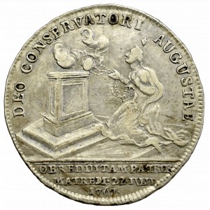 Austria, Maria Teresa, Żeton 1767 - Uzdrowienie cesarzowej z ospy