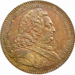 Polska, medal Akademii Stanisławowskiej powołanej w 1750, brąz