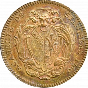 Polska, medal Akademii Stanisławowskiej powołanej w 1750, brąz