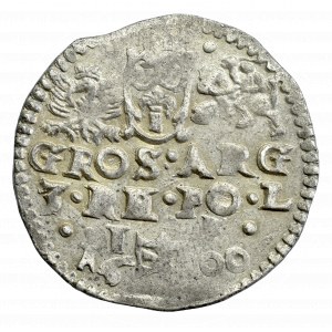 Zygmunt III Waza, Trojak 1600 Lublin - popiersie z kołnierzem