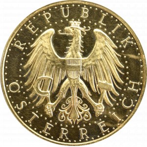 Austria, 100 szylingów 1926 stempel lustrzany