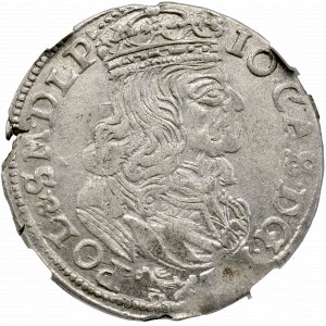 Jan II Kazimierz, Szóstak 1661, Poznań - NGC AU50