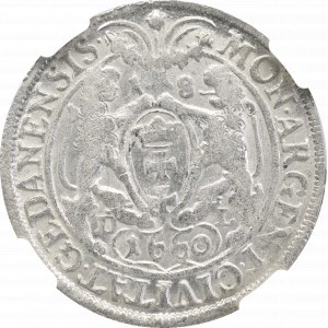 Jan II Kazimierz, Ort 1660, Gdańsk DL - NGC MS63 