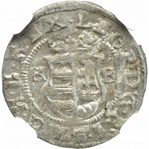 Węgry, denar 1685 KB - NGC MS63