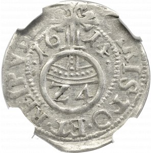 Pomorze , Filip II , Grosz 1614, Szczecin - NGC MS62