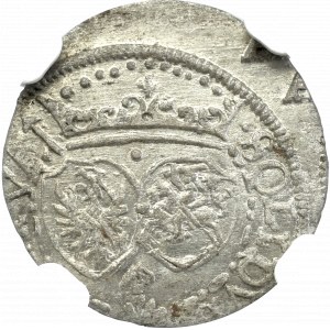 Zygmunt III Waza, Szeląg 1617, Wilno - NGC MS65 