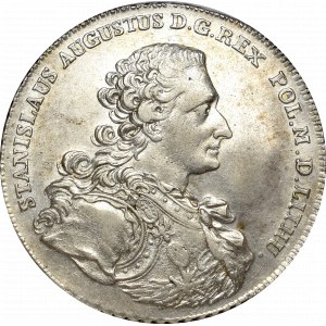 Stanisław Ausgust Poniatowski, Talar 1766, Warszawa - NGC AU53 