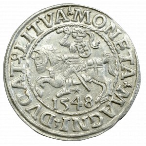 Zygmunt II August , Półgrosz 1548, Wilno