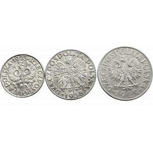 II Rzeczpospolita, zestaw 3 monet