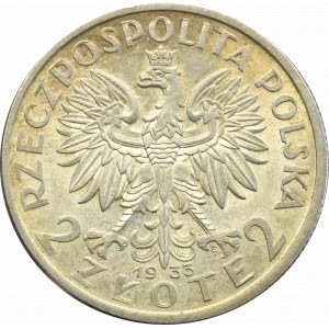 II Rzeczpospolita, 2 złote 1933, Głowa kobiety