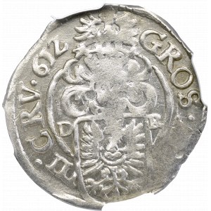  Śląsk, Adam Wacław, 3 krajcary 1612, Cieszyn - NGC MS61 