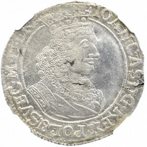 Jan II Kazimierz, Ort 1660, Elbląg - NGC UNC 