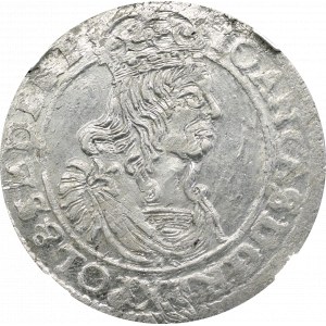 Jan II Kazimierz, Szóstak 1662, Kraków - NGC MS62