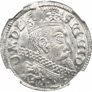 Zygmunt III Waza, Trojak 1597 Poznań - NGC MS64